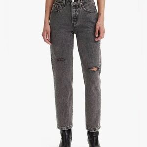 Levi’s 501 Cropped High Rise Straight Leg Jeans Size 27
